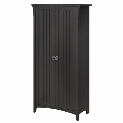BUSH INDUSTRIES Bush Furniture Salinas Tall Storage Cabinet With Doors In Vintage In Black