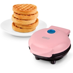 DASH Mini Maker: The Mini Waffle Maker Machine for Individual Waffles, Paninis, Hash Browns, & Other On The Go Breakfast, Lunch, Or Snacks - In Pink