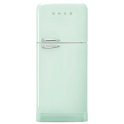 Smeg Retro 32" 19.2 Cu. Ft. Top Freezer Refrigerator with Ice Dispenser (FAB50URPG3) - Pastel Green