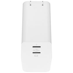 Insignia Dual Port 70W USB-C Wall Charger - White