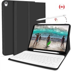 GENER Keyboard Case for Ipad Air 5Th/4Th Gen | Pencil Holder, Magnetically Detachable Wireless Stand Cover - 10.9 Inch In Black