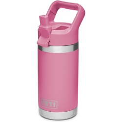 YETI Rambler Jr. 12 OZ Kids Bottle, With Straw Cap, Harbor In Pink