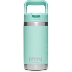 YETI Rambler Jr. 12 OZ Kids Bottle, With Straw Cap, Seafoam