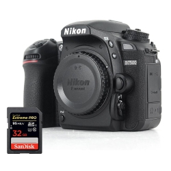 NIKON D7500 4K Camera (Body Only) 1581 + Sandisk Extreme Pro 32GB Sd