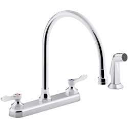 KOHLER 810T71-4Aha-Cp Triton Bowe Sink Faucet, Polished Chrome