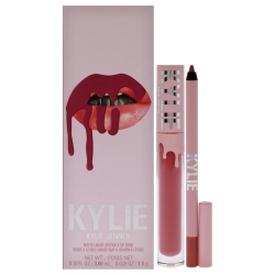 KYLIE COSMETICS Matte Lip Kit - 302 Snow Way Bae By for Women - 2 PC 0.10OZ Matte Liquid Lipstick, 0.039OZ Lip Liner
