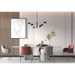 BAZZ Fugio Pendant Light Fixture 2400 Lumens-2700K (Bulb Included), Black, P20064Bk1