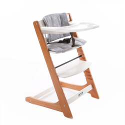 GREENWALNUT Wooden High Chair for Babies And Toddlers | Includes ( Seat Cushion, Tray & 5 Point Belt )