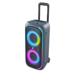onn. Bluetooth Wireless Party Speaker with Multicolour LED Lighting, 12 Hours Playtime