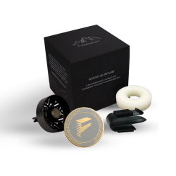 FRESHENOPT Car Aroma Diffuser Vent Clip for Tesla Models, Scented Air Diffuser, Car Decoration (Greyish X Gold) In Blue