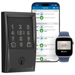 Schlage Encode Plus Smart WiFi Deadbolt Smart Lock - Satin Nickel