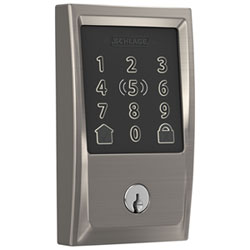 Schlage Encode Plus Smart WiFi Deadbolt Smart Lock - Satin Nickel