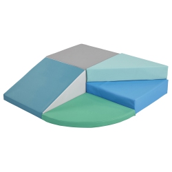 ECR4KIDS Tiny Twisting Corner Climber, Beginner Playset In Multicolor