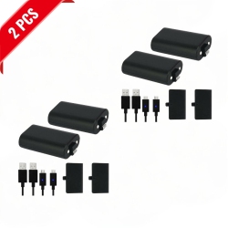 SAMA [2 Pack] Rechargeable Battery Pack for Xbox One - 2PCs X 1200Mah Elite Batteries