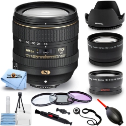 NIKON Af-S Dx Nikkor 16-80MM F/2.8-4E Ed Vr Lens - 12PC Accessory Bundle