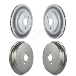 GENIUS Front Rear Disc Brake Rotors Drums Kit for 2019 Toyota Corolla 2.0L Kg-101465