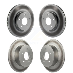 GENIUS Front Rear Coated Disc Brake Rotors Kit for Nissan Altima Kg-101191