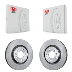 CMX Front Disc Brake Rotors Pair for Volkswagen Jetta Golf Beetle City K8-100302