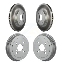 GENIUS Front Rear Disc Brake Rotors Drums Kit for Toyota Echo Kg-101456