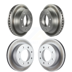 GENIUS Front Rear Coat Brake Rotors Kit for Chevrolet Gmc Sierra 2500 HD Silverado Express Savana Kg-100703