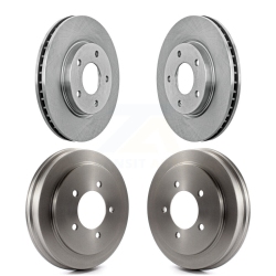 CMX Front Rear Disc Brake Rotor Drum Kit for Dodge Caliber With 276MM Diameter K8-101997