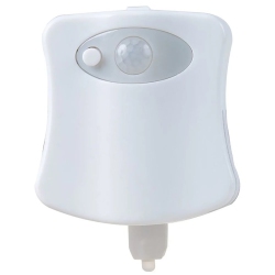 SHARPER IMAGE - Led Toilet Light With Motion Sensor, 8 Lighting Colors