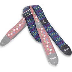 FENDER Eric Johnson The Walter Signature Guitar Strap - With Multi-Colored Triangle Pattern In Blue