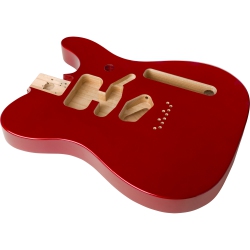 FENDER Deluxe Series Telecaster Ssh Alder Body - Modern Bridge Mount Candy Apple In Red