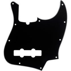 FENDER 10-Hole Contemporary Jazz Bass Pickguard - 3 Ply In Black