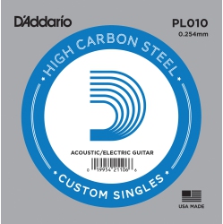 D'ADDARIO Plain Steel Single Guitar String - .010