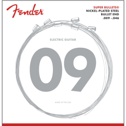 FENDER Super Bullet Nickel Plated Guitar Strings - Bullet End 9-46