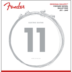 FENDER 3150 Original Bullets Guitar Strings - Bullet End Vintage Nickel 11-49