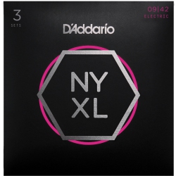 D'ADDARIO Nyxl Electric Guitar Strings - 9-42 Super Light 3 Sets