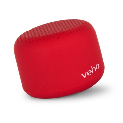VEHO M3 Portable Rechargeable 3-Watt Wireless Bluetooth Speaker - In Red