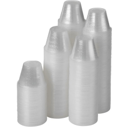 MEDCA Clear Medicine Cups (1OZ) - Pack Of 100 - Plastic Disposable Graduated Medicine Cups \w Measurements for Medication Arts & Crafts Mouthwash And