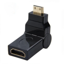 V-MAX Multi Angle HDMI Female to HDMI Adapter In Black