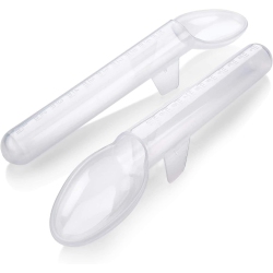 MEDCA Calibrated Medicine Spoon for Kids, Baby & Toddler - (Pack Of 2) - 2 Tsp/10 Ml Capacity Plastic Oral Liquid Dose Medication Graduated Dispenser