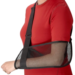 MEDCA Mesh Arm Shoulder Sling - Shoulder Immobilizer for Shower - Adjustable Arm Brace Support for Rotator Cuff Elbow And Other Injury Right/left &