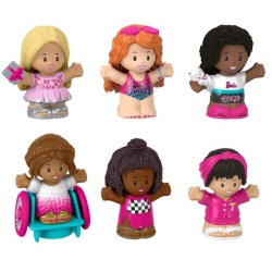 LITTLE PEOPLE Barbie Figure Bundle 6 Pack