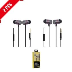 SAMA [2 Pack] Earphone In-Ear Intelligent With Noise Canceling, 1.2M