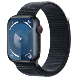 APPLE Refurbished (Excellent) - Watch Series 9 (Gps + Cellular) 45MM Midnight Aluminum Case With Midnight Sport Loop In Multicolor