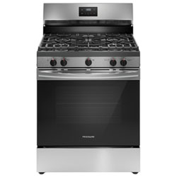Frigidaire 30" 5.1 Cu. Ft. 5-Burner Freestanding Gas Range (FCRG3052BS) - Stainless Steel