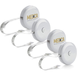 MEDCA Body Tape Measure (4-Pack) Measuring Tape Fat Weight Monitors, Inches & Cm Retractable Tape Measure Ruler for Accurate Body Fat Calculator