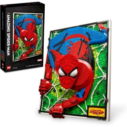 LEGO Art The Amazing Spider-Man 31209 Build & Display Home Decor Wall Art Kit, Nostalgic Super Hero Gift for Adults Or Back to School Gift for Teen