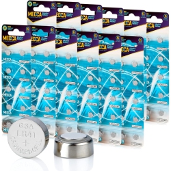 MEDCA 1.5V Alkaline Batteries - Lr41, 192, 92A, Lr736, And Ag3 Battery Button Coin Cell for Hearing Aids, Amplifiers, Clocks, Toys, Remotes