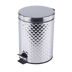 JESSAR - Pedal Bin, 5 Liter Capacity, Soft Close In Silver
