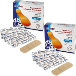 MEDCA Flexible Fabric Bandages - Flex Fabric Adhesive Bandages Finger-Tip Bandages Knuckles And Thumb Bandages for Finger Care And to Protect Wounds