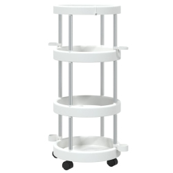 VIDAXL Cleaning Trolley With Storage Basket Aluminium
