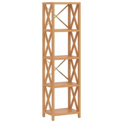 VIDAXL 5-Tier Shelf 40X30X146 Cm Solid Wood Oak