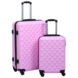 VIDAXL Hardcase Trolley Set 2 PCs Abs In Pink